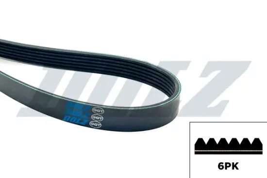 Keilrippenriemen DOLZ 05KD6PK1250 Bild Keilrippenriemen DOLZ 05KD6PK1250