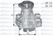 Wasserpumpe, Motorkühlung DOLZ A341ST