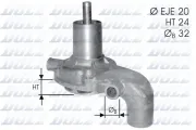 Wasserpumpe, Motorkühlung DOLZ C110