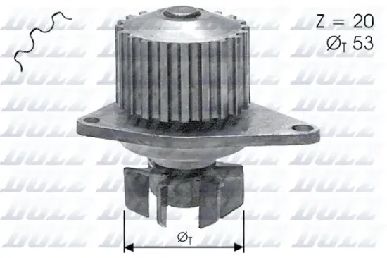 Wasserpumpe, Motorkühlung DOLZ C110 Bild Wasserpumpe, Motorkühlung DOLZ C110