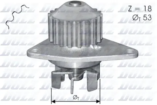 Wasserpumpe, Motorkühlung DOLZ C114 Bild Wasserpumpe, Motorkühlung DOLZ C114
