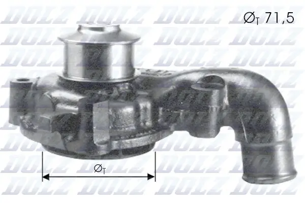 Wasserpumpe, Motorkühlung DOLZ F165