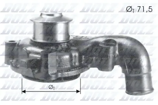 Wasserpumpe, Motorkühlung DOLZ F165 Bild Wasserpumpe, Motorkühlung DOLZ F165