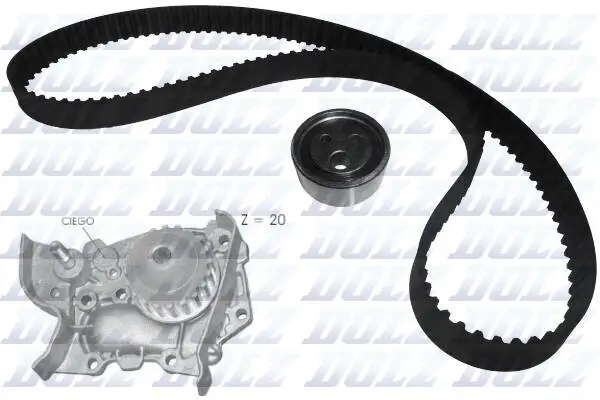 Wasserpumpe + Zahnriemensatz DOLZ KD017