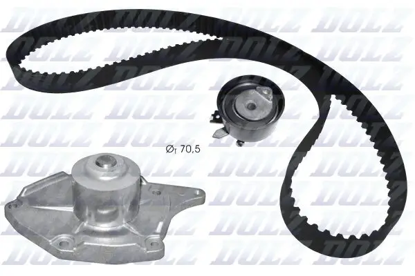 Wasserpumpe + Zahnriemensatz DOLZ KD133