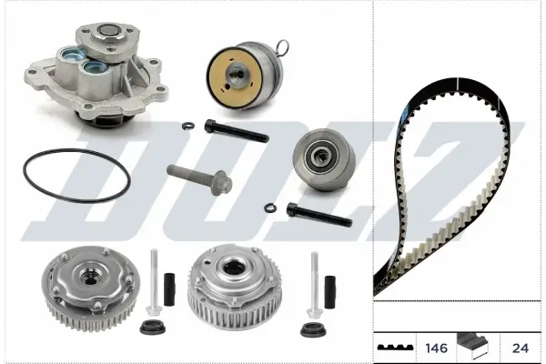 Wasserpumpe + Zahnriemensatz DOLZ KD162V