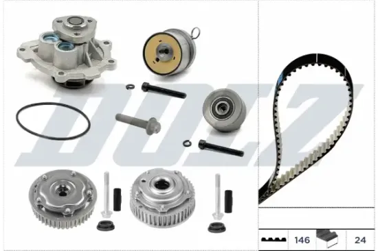 Wasserpumpe + Zahnriemensatz DOLZ KD162V Bild Wasserpumpe + Zahnriemensatz DOLZ KD162V