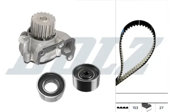 Wasserpumpe + Zahnriemensatz DOLZ KD189 Bild Wasserpumpe + Zahnriemensatz DOLZ KD189