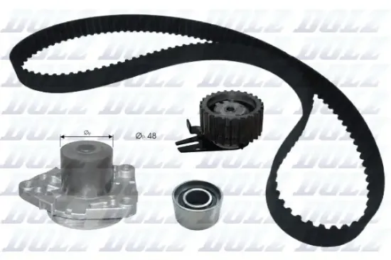 Wasserpumpe + Zahnriemensatz DOLZ KD301 Bild Wasserpumpe + Zahnriemensatz DOLZ KD301