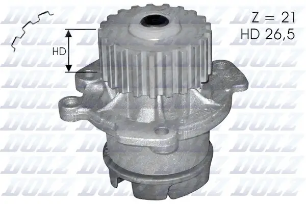 Wasserpumpe, Motorkühlung DOLZ L123