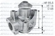 Wasserpumpe, Motorkühlung DOLZ L135