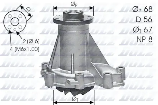 Wasserpumpe, Motorkühlung DOLZ M176 Bild Wasserpumpe, Motorkühlung DOLZ M176