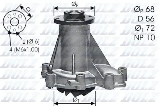 Wasserpumpe, Motorkühlung DOLZ M276 Bild Wasserpumpe, Motorkühlung DOLZ M276