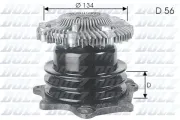 Wasserpumpe, Motorkühlung DOLZ N144