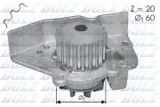 Wasserpumpe, Motorkühlung DOLZ N405