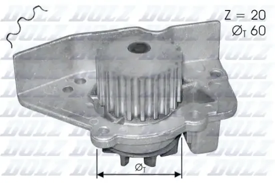 Wasserpumpe, Motorkühlung DOLZ N405 Bild Wasserpumpe, Motorkühlung DOLZ N405