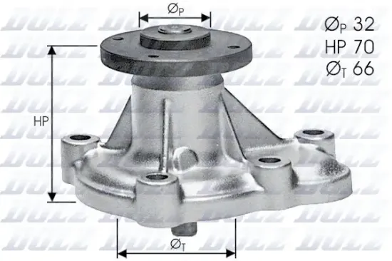 Wasserpumpe, Motorkühlung DOLZ O129 Bild Wasserpumpe, Motorkühlung DOLZ O129