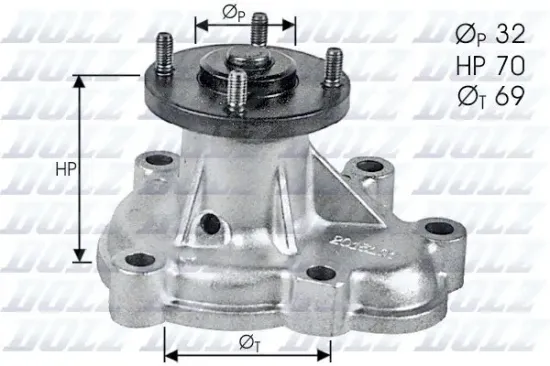 Wasserpumpe, Motorkühlung DOLZ O131 Bild Wasserpumpe, Motorkühlung DOLZ O131