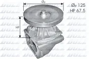 Wasserpumpe, Motorkühlung DOLZ S124