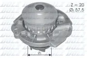 Wasserpumpe, Motorkühlung DOLZ S161