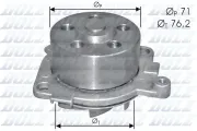 Wasserpumpe, Motorkühlung DOLZ S210