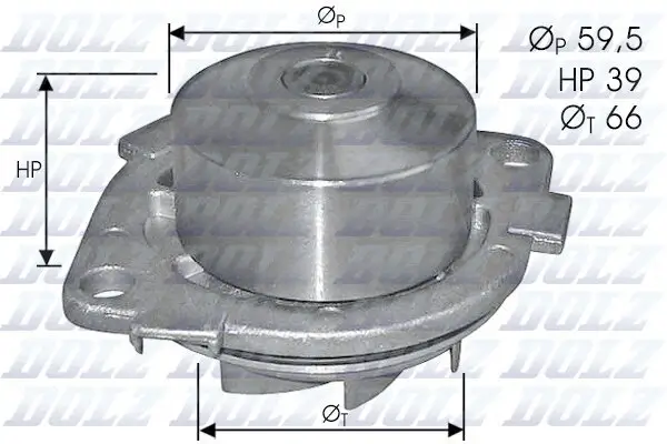 Wasserpumpe, Motorkühlung DOLZ S211