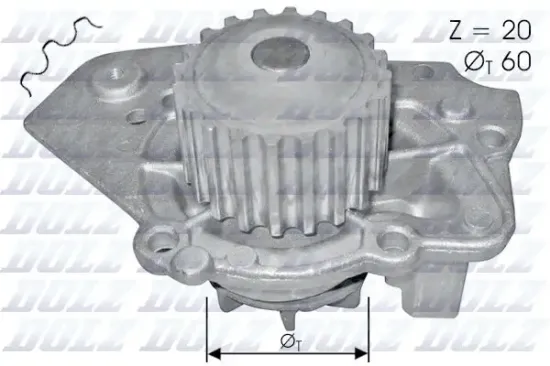 Wasserpumpe, Motorkühlung DOLZ T136 Bild Wasserpumpe, Motorkühlung DOLZ T136