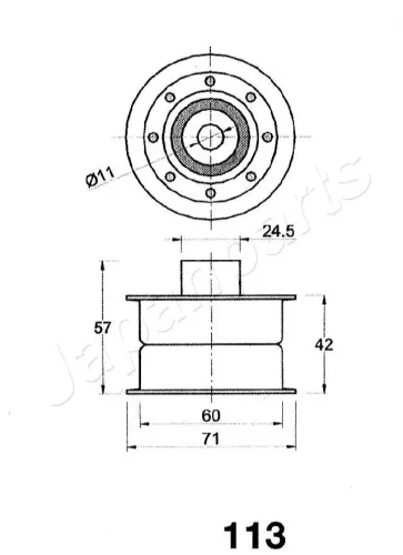 Riemenspanner, Zahnriemen JAPANPARTS BE-113 Bild Riemenspanner, Zahnriemen JAPANPARTS BE-113