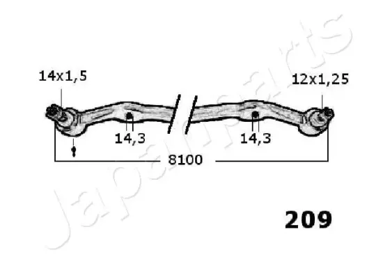 Spurstange mitte JAPANPARTS CR-209 Bild Spurstange mitte JAPANPARTS CR-209