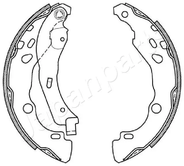 Bremsbackensatz Hinterachse JAPANPARTS GF-0602AF