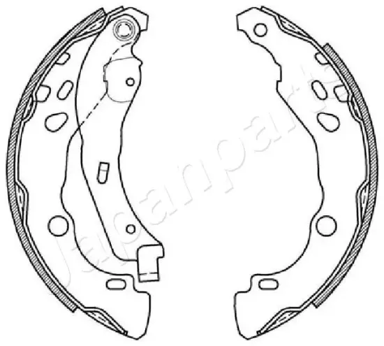 Bremsbackensatz Hinterachse JAPANPARTS GF-0602AF Bild Bremsbackensatz Hinterachse JAPANPARTS GF-0602AF