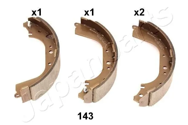 Bremsbackensatz Hinterachse JAPANPARTS GF-143AF