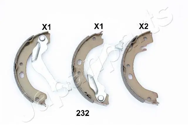 Bremsbackensatz hinten JAPANPARTS GF-232AF