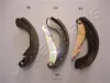 Bremsbackensatz Hinterachse JAPANPARTS GF-395AF