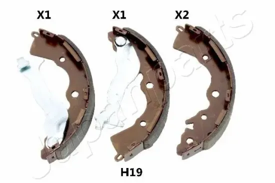 Bremsbackensatz Hinterachse JAPANPARTS GF-H19AF Bild Bremsbackensatz Hinterachse JAPANPARTS GF-H19AF