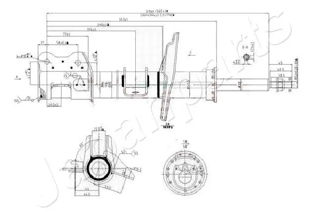 Stoßdämpfer JAPANPARTS MM-00158