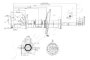 Stoßdämpfer Vorderachse links JAPANPARTS MM-00158