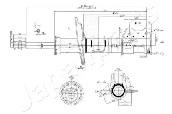 Stoßdämpfer Vorderachse rechts JAPANPARTS MM-00159 Bild Stoßdämpfer Vorderachse rechts JAPANPARTS MM-00159