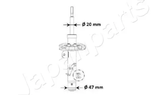 Stoßdämpfer Vorderachse rechts JAPANPARTS MM-00940 Bild Stoßdämpfer Vorderachse rechts JAPANPARTS MM-00940