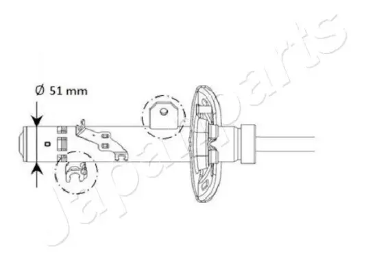 Stoßdämpfer Vorderachse links JAPANPARTS MM-01131 Bild Stoßdämpfer Vorderachse links JAPANPARTS MM-01131