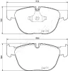 Bremsbelagsatz, Scheibenbremse Vorderachse JAPANPARTS PA-0132AF Bild Bremsbelagsatz, Scheibenbremse Vorderachse JAPANPARTS PA-0132AF