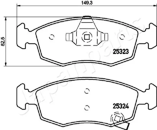 Bremsbelagsatz, Scheibenbremse JAPANPARTS PA-0228AF Bild Bremsbelagsatz, Scheibenbremse JAPANPARTS PA-0228AF