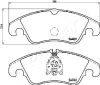 Bremsbelagsatz, Scheibenbremse Vorderachse JAPANPARTS PA-0309AF Bild Bremsbelagsatz, Scheibenbremse Vorderachse JAPANPARTS PA-0309AF