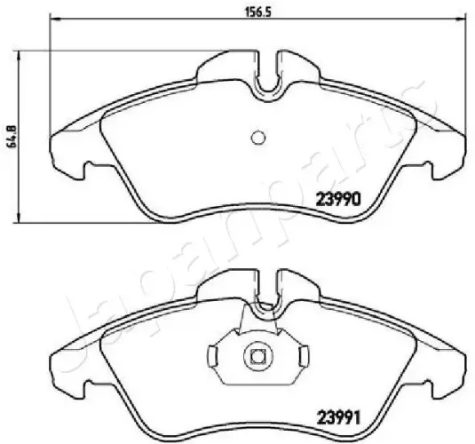 Bremsbelagsatz, Scheibenbremse JAPANPARTS PA-0537AF Bild Bremsbelagsatz, Scheibenbremse JAPANPARTS PA-0537AF