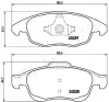 Bremsbelagsatz, Scheibenbremse Vorderachse JAPANPARTS PA-0603AF Bild Bremsbelagsatz, Scheibenbremse Vorderachse JAPANPARTS PA-0603AF