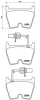 Bremsbelagsatz, Scheibenbremse Vorderachse JAPANPARTS PA-0922AF Bild Bremsbelagsatz, Scheibenbremse Vorderachse JAPANPARTS PA-0922AF
