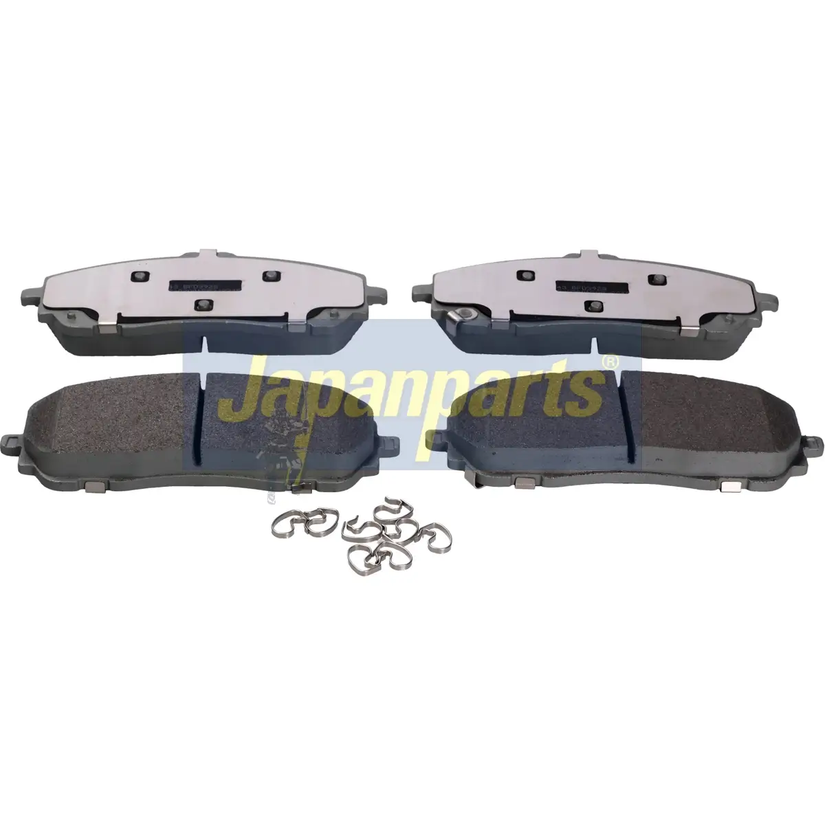 Bremsbelagsatz, Scheibenbremse Vorderachse JAPANPARTS PA-2043AF