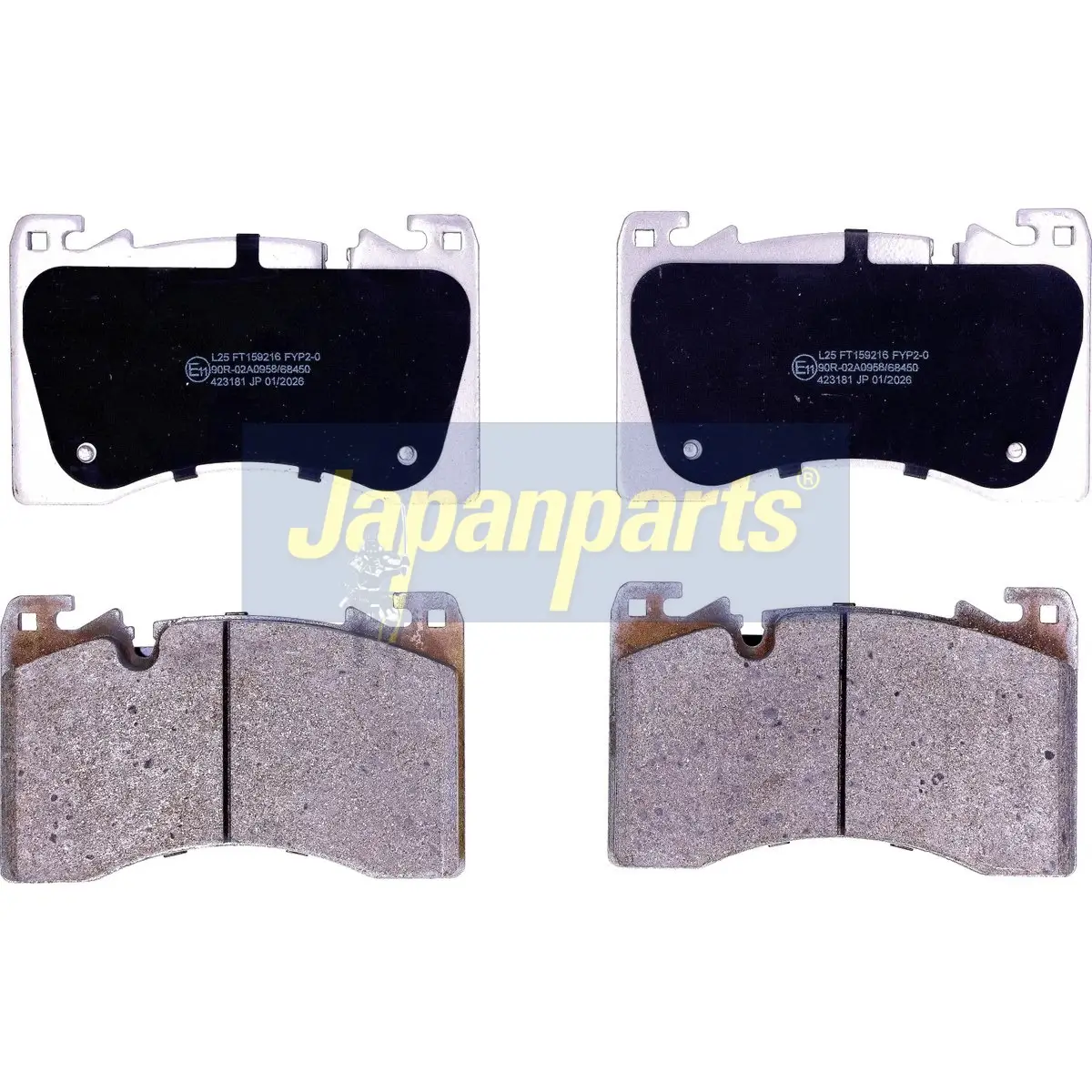 Bremsbelagsatz, Scheibenbremse Vorderachse JAPANPARTS PA-L25AF