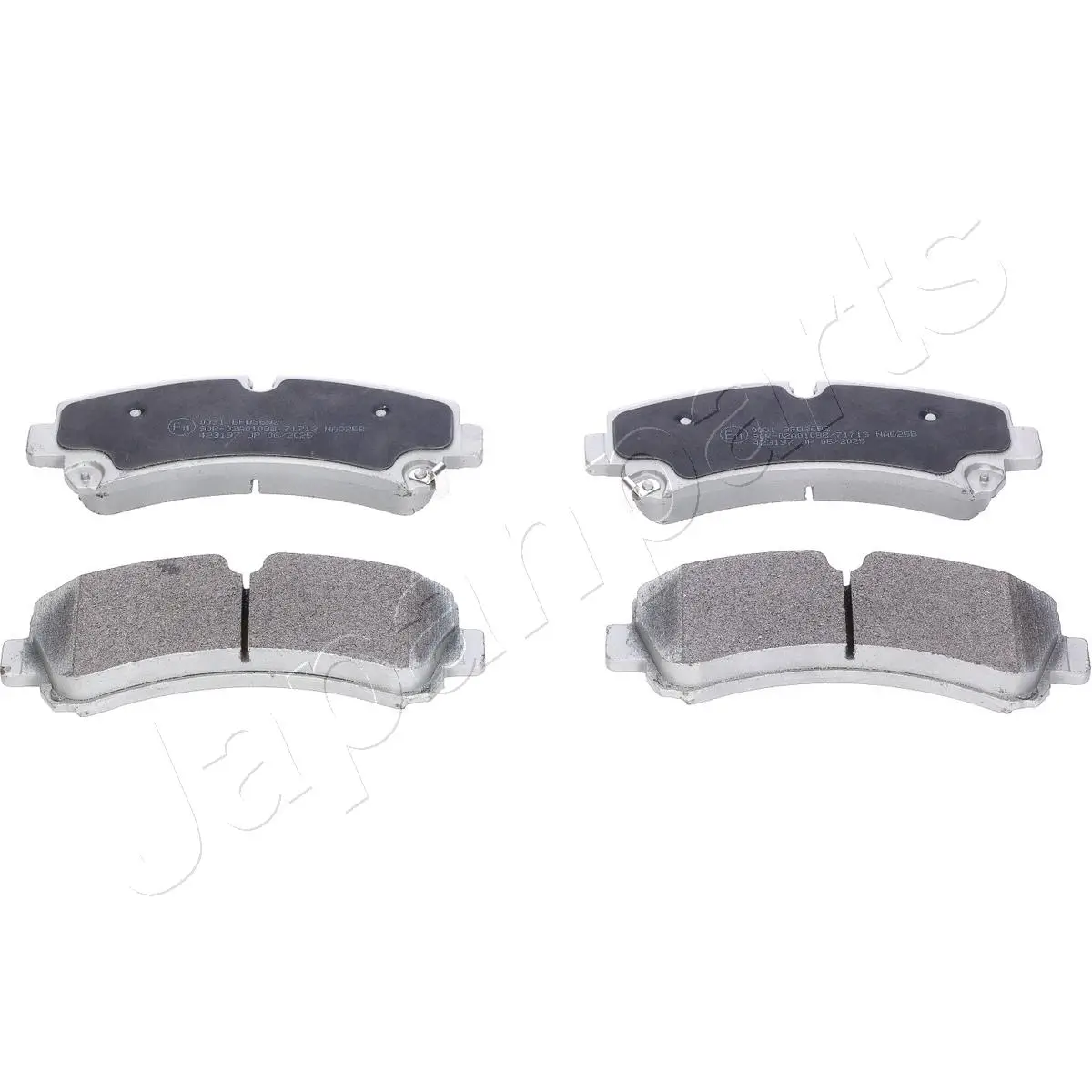 Bremsbelagsatz, Scheibenbremse Hinterachse JAPANPARTS PP-0031AF