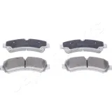 Bremsbelagsatz, Scheibenbremse Hinterachse JAPANPARTS PP-0031AF
